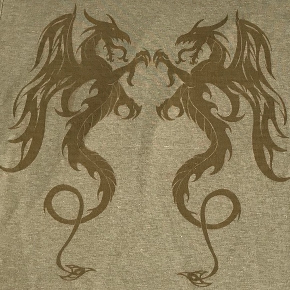 Short Sleeve Dragon Tee, L - Picture 2 of 4